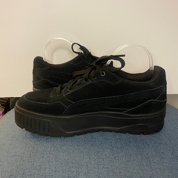 Puma Karma Li Idol Sneakers - Black Suede - Women’s 11 (Like New) - Picture 4 of 10